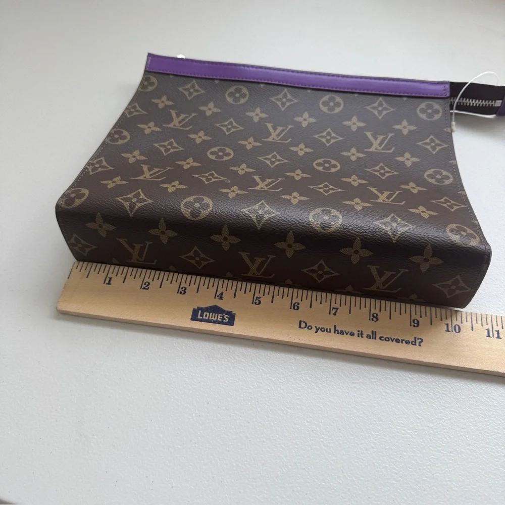 Brown and purple clutch , new in box - Picture 4 of 6